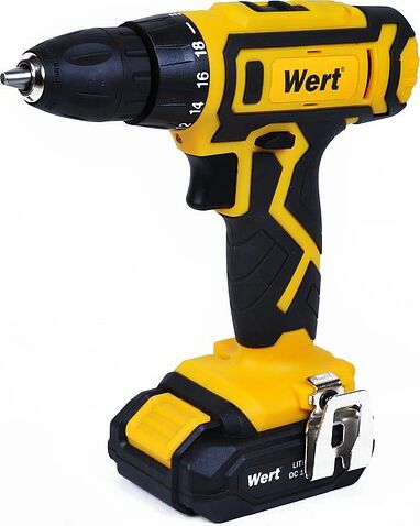 Дрель-шуруповерт Wert CD 16-2TLi (с 2-мя АКБ, кейс)