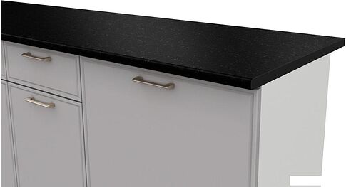 Готовая кухня Mio Tesoro Адель 2.0м (белый/нео/черный)