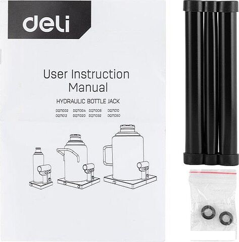 Бутылочный домкрат Deli DQ71012 12т