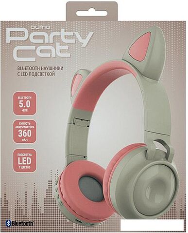 Наушники QUMO Party Cat 32303 (бежевый)