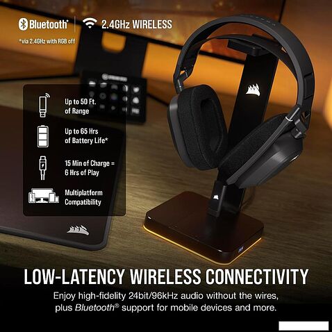 Наушники Corsair HS80 Max (темно-серый)