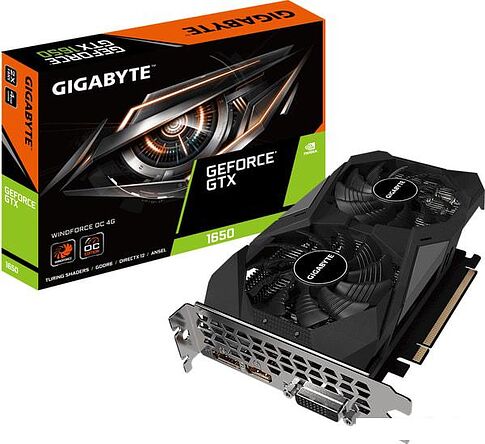 Видеокарта Gigabyte GeForce GTX 1650 D6 WINDFORCE OC 4G 4GB GDDR6