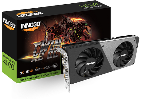 Видеокарта Inno3D GeForce RTX 4070 Twin X2 OC N40702-126XX-185252N