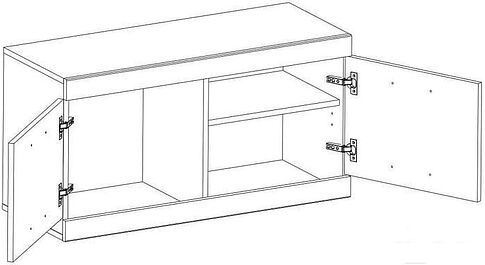 Тумба Anrex Oskar 2D Дуб Санремо