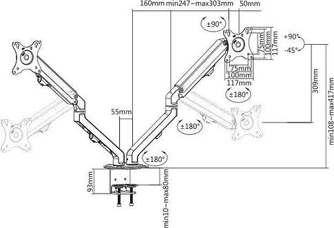 Кронштейн Ultramounts UM729 (черный)