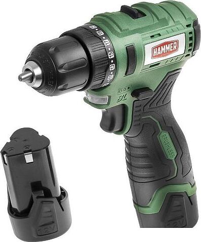Дрель-шуруповерт Hammer ACD12BLC (с 2-мя АКБ, кейс)