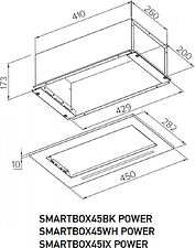 Кухонная вытяжка Meferi SMARTBOX45WH Power Кухонная вытяжка Meferi SMARTBOX45WH Power