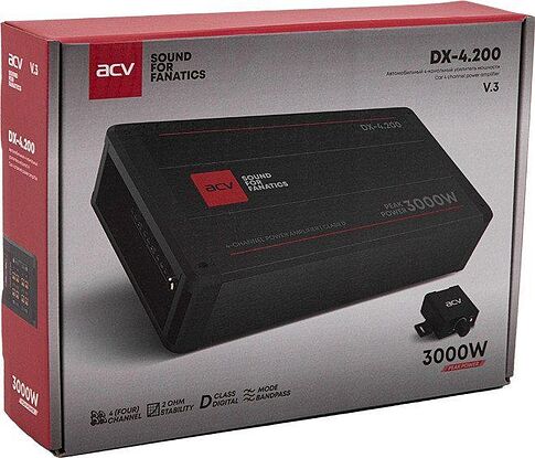 Автомобильный усилитель ACV DX-4.200 v3