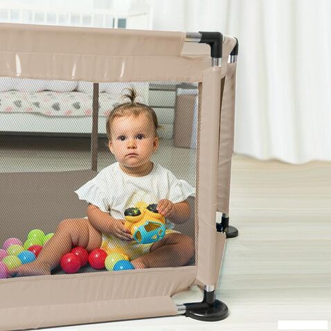 Игровой манеж Solmax&Kids ZV97982 (бежевый)