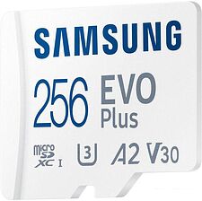 Карта памяти Samsung EVO Plus 2021 microSDXC 256GB (с адаптером) Карта памяти Samsung EVO Plus 2021 microSDXC 256GB (с адаптером)