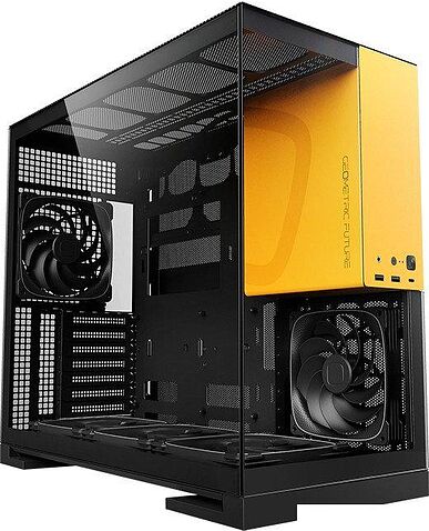 Корпус Geometric Future Model 5 5FAN (черный/желтый)
