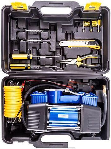 Автомобильный компрессор FoxWeld Varteg VRT 60 7214 (с набором аксессуаров)