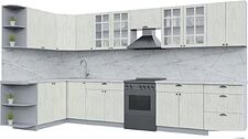 Готовая кухня Интерлиния Берес 1.5x2.7 правая (дуб снежный/серый каспий) Готовая кухня Интерлиния Берес 1.5x2.7 правая (дуб снежный/серый каспий)