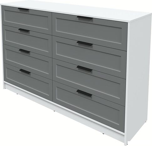 Комод Интерлиния Концепт Тренд КТ-К157 (белый платинум/серый)