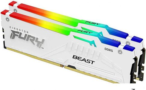 Оперативная память Kingston FURY Beast RGB 2x16ГБ DDR5 5200 МГц KF552C40BWAK2-32