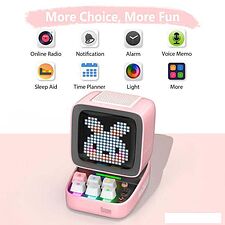 Беспроводная колонка Divoom Ditoo Pro (розовый)