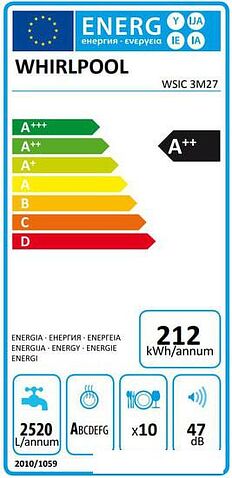 Посудомоечная машина Whirlpool WSIC 3M27