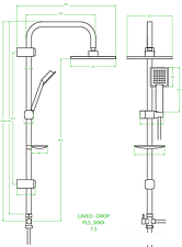 Душевая система  Laveo Drop PL5 00KX