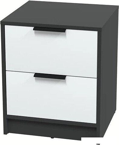 Комоды, тумбы Интерлиния Концепт КТ-ТК1-57 (белый платинум/антрацит)