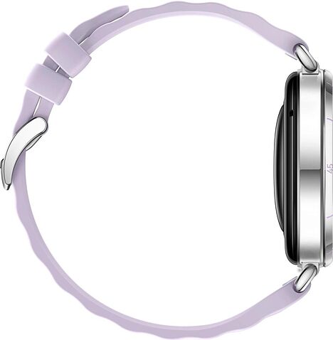 Умные часы Huawei Watch GT 6 41 мм (серебристый, с сиреневым силиконовым ремешком, международная версия)