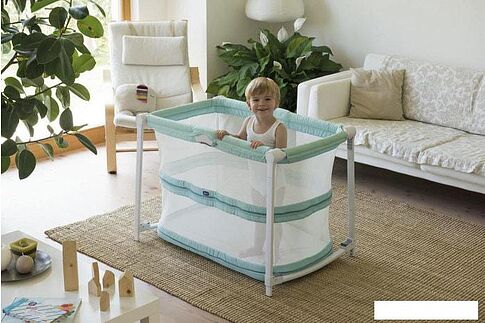 Манеж-кровать Chicco Zip & Go (бирюзовый)