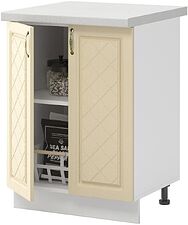 Шкаф напольный Mio Tesoro Модена ШН 600 (белый/дуб ваниль)