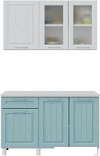 Готовая кухня Горизонт Trend 1300 (белый/арктик/мурено)