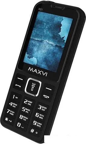 Кнопочный телефон Maxvi K21 (черный)