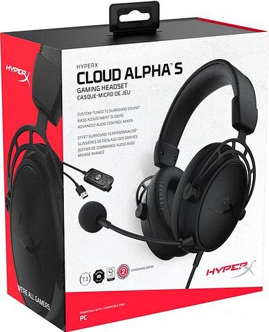 Наушники HyperX Cloud Alpha S (черный)