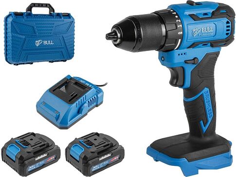 Дрель-шуруповерт Bull SR 1804 2329056 (с 2-мя АКБ, кейс)