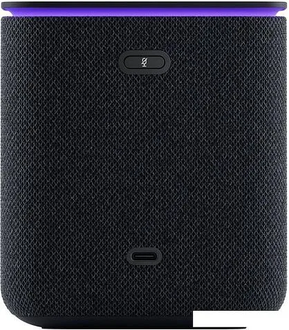 Умная колонка Яндекс Станция Миди (черный)