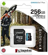 Карта памяти Kingston Canvas Go! Plus microSDXC 256GB (с адаптером) Карта памяти Kingston Canvas Go! Plus microSDXC 256GB (с адаптером)