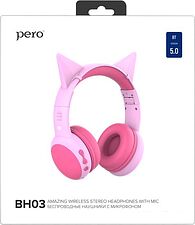 Наушники Pero BH03 (розовый) Наушники Pero BH03 (розовый)