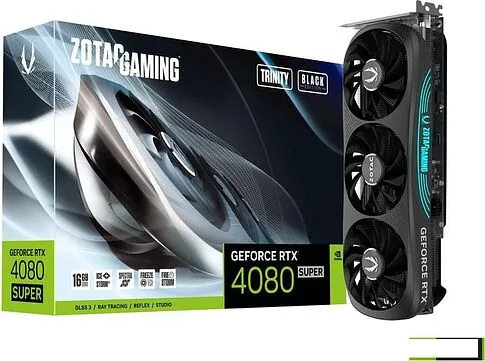 Видеокарта ZOTAC GeForce RTX 4080 Super Trinity Black Edition 16GB GDDR6X ZT-D40820D-10P