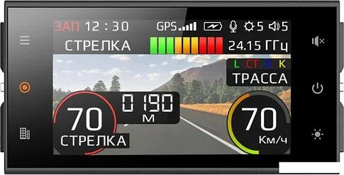 Видеорегистратор-радар детектор (2в1) SilverStone F1 Hybrid S-BOT PRO Wi-Fi