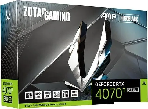 Видеокарта ZOTAC GeForce RTX 4070 Ti Super AMP Holo 16GB GDDR6X ZT-D40730F-10P