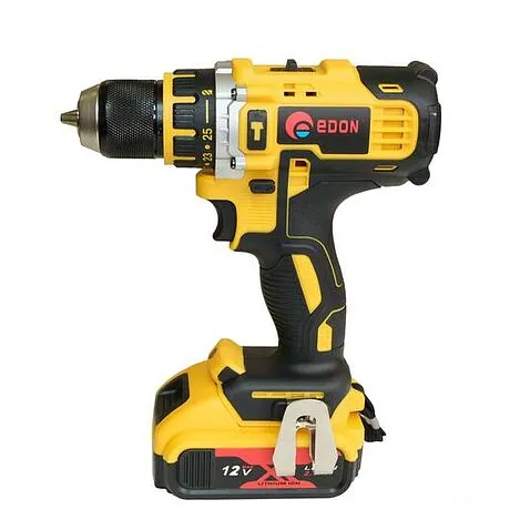 Дрель-шуруповерт Edon AD-12 1002010341 (с 2-мя АКБ, кейс, набор оснастки)