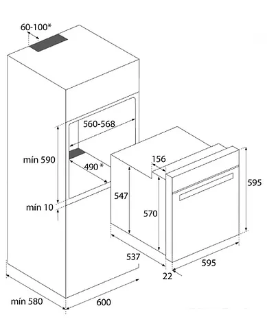 Духовой шкаф TEKA HLB 830 (черный) [41560062]
