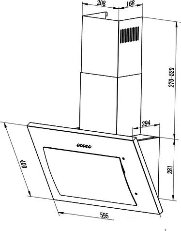 Кухонная вытяжка LEX Mika 600 GS (белый)