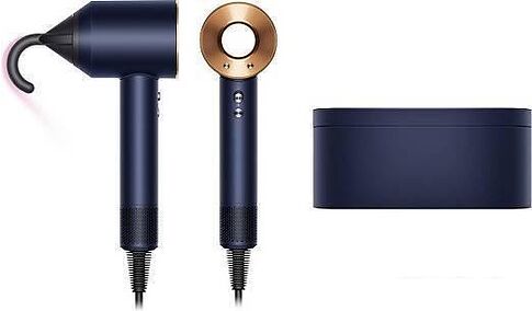 Фен Dyson HD08 Supersonic (с переходником на евровилку, берлинская лазурь/медный)