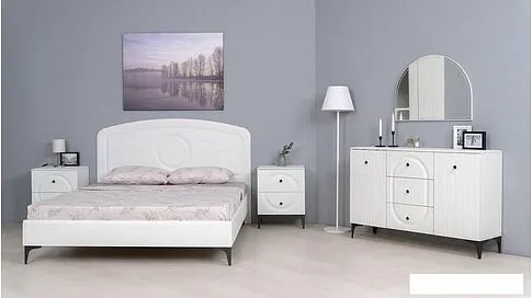 Комод Mobi Валенсия 13.309 (белый РЕ шагрень-белый шагрень ПВХ)