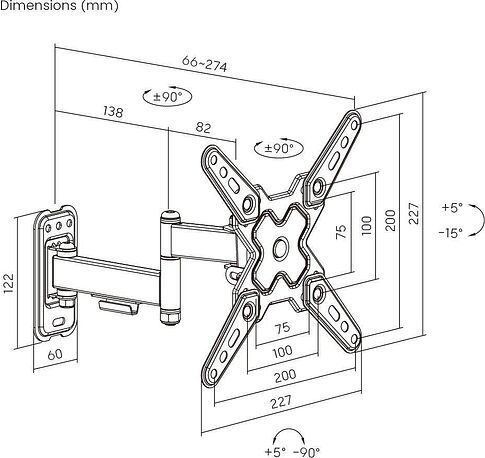 Кронштейн для телевизора Roome LDA40-222-R