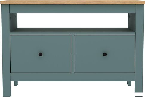 Тумба Mio Tesoro Сага 2 ящика 2.08.03.080.16 (темно-бирюзовый/ясень)