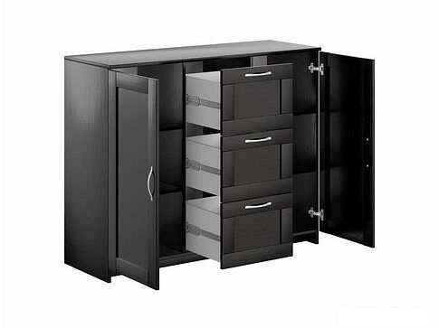 Комод Mio Tesoro Сириус 2 двери и 3 ящика 117x95 2.02.03.340.5 (дуб венге)