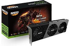 Видеокарта Inno3D GeForce RTX 4070 Super Twin X3 OC N407S3-126XX-186162L Видеокарта Inno3D GeForce RTX 4070 Super Twin X3 OC N407S3-126XX-186162L