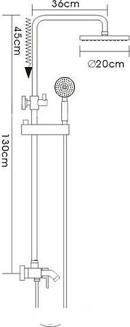 Душевая система FRAP F2416