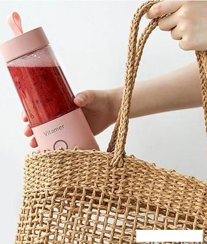 Портативный блендер Sundays Home 644200016A (розовый)