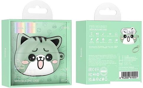 Наушники Hoco EW48 (ментоловый кот)