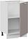 Шкаф напольный Трия Белладжио 1Н5 (белый/софт капучино)