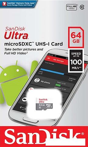 Карта памяти SanDisk Ultra SDSQUNR-064G-GN3MN microSDXC 64GB
